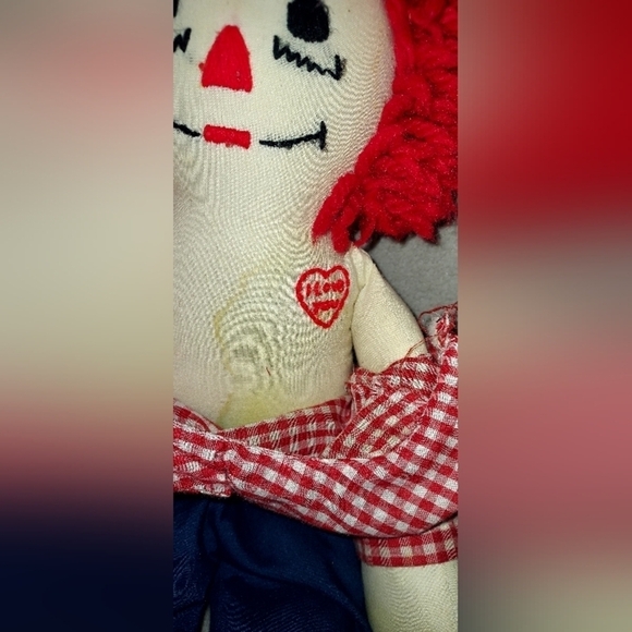 Vintage Raggedy Andy with I Love You Heart - Picture 4 of 5